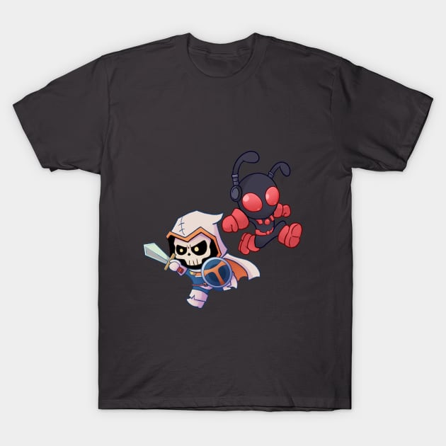 Chibi Tasky and his Lil' Buddy! T-Shirt by Kamy2425